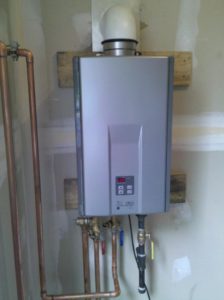 Huntersville water heater installation, rinnai water heater, rheem water heater