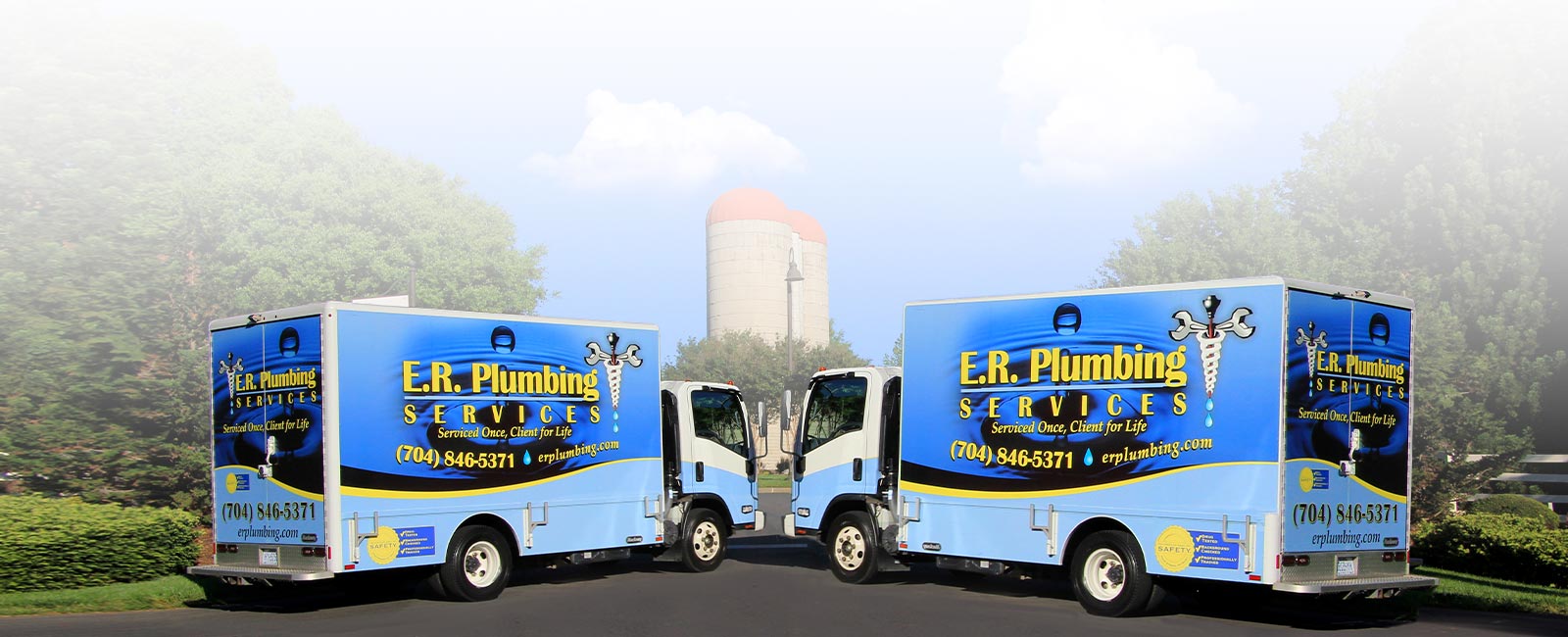 E.R. Services truck - Charlotte's trusted plumbing and HVAC team