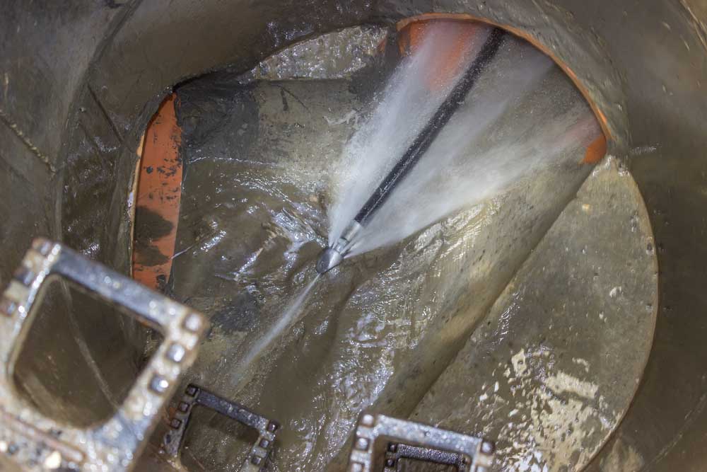 hydro jet device in action in NC areas