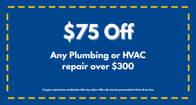 coupon save 100 on leak repair Charlotte