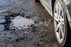 standing water near road